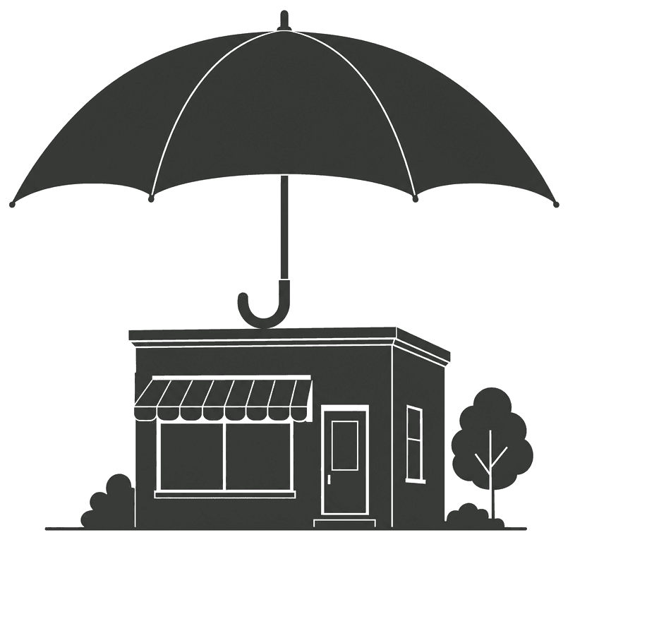 Seguro de propiedad comercial illustration