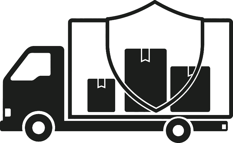Seguro de carga de camión illustration